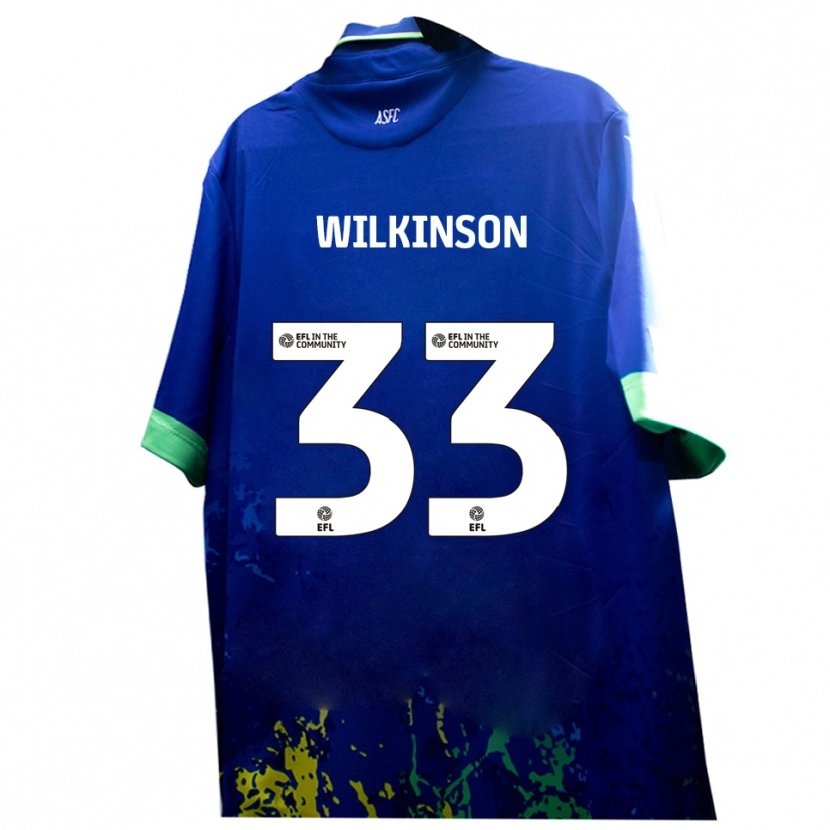 Danxen Women Finlay Wilkinson #33 Blue Yellow Away Jersey 2025/26 T-Shirt