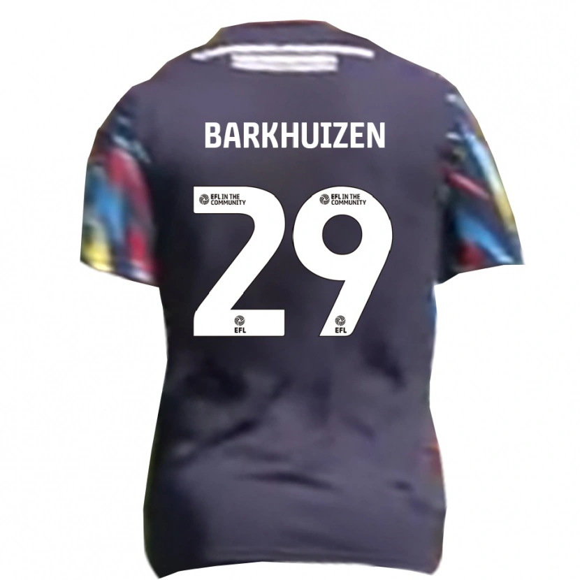 Danxen Women Tom Barkhuizen #29 Navy Yellow Red Away Jersey 2025/26 T-Shirt