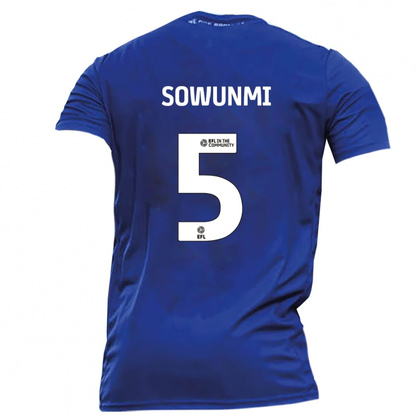 Danxen Women Omar Sowunmi #5 Blue White Away Jersey 2025/26 T-Shirt