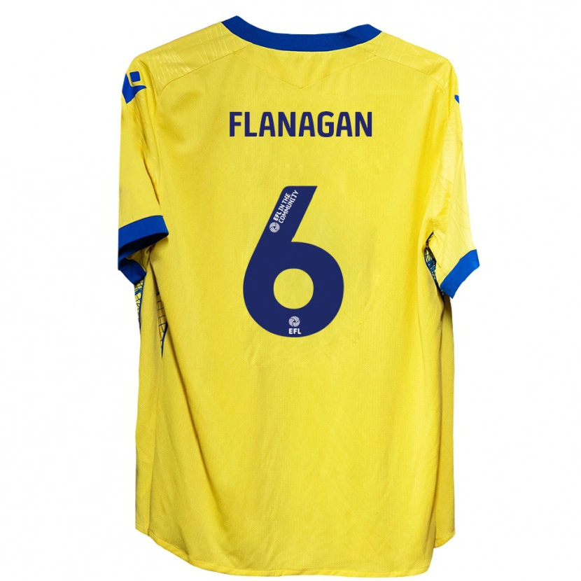 Danxen Women Tom Flanagan #6 Yellow Blue Away Jersey 2025/26 T-Shirt