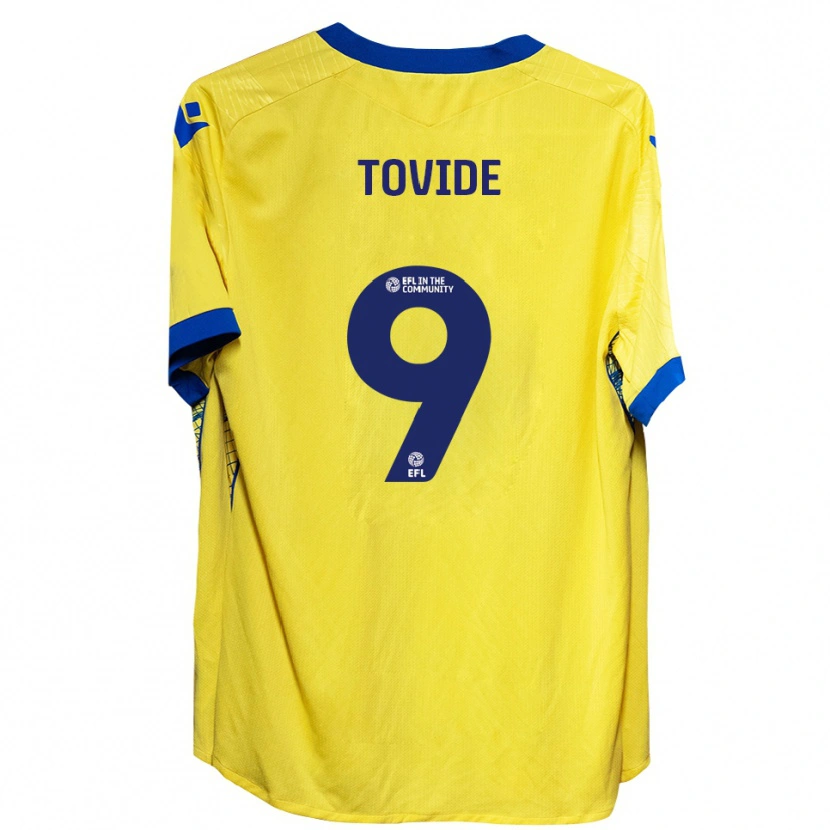 Danxen Women Samson Tovide #9 Yellow Blue Away Jersey 2025/26 T-Shirt