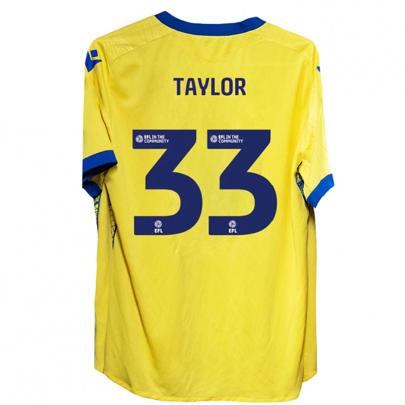 Danxen Women Lyle Taylor #33 Yellow Blue Away Jersey 2025/26 T-Shirt