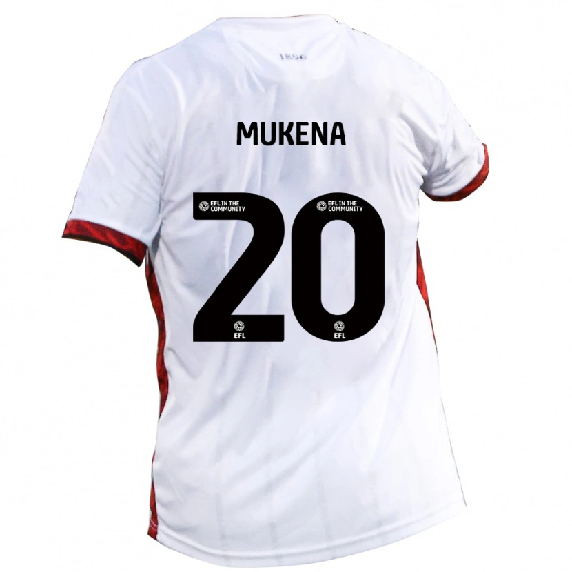 Danxen Women Joy Mukena #20 White Red Black Away Jersey 2025/26 T-Shirt