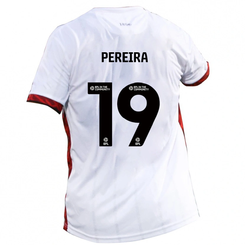 Danxen Women Dion Pereira #19 White Red Black Away Jersey 2025/26 T-Shirt