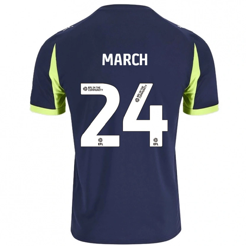 Danxen Women Josh March #24 Navy Fluorescent Green Away Jersey 2025/26 T-Shirt
