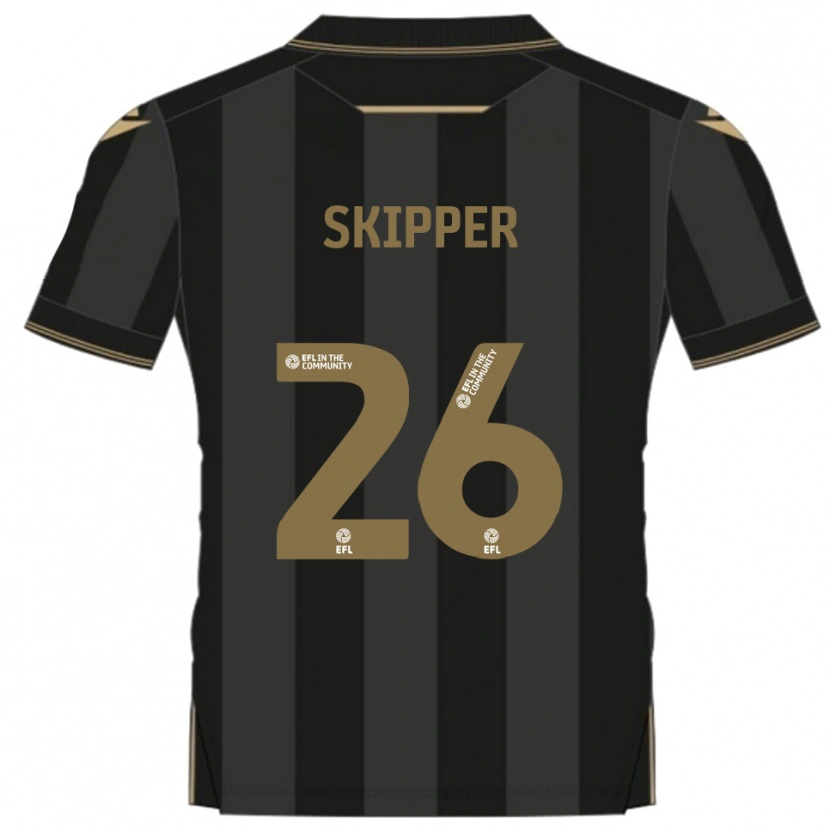 Danxen Women Stanley Skipper #26 Black Gold Away Jersey 2025/26 T-Shirt