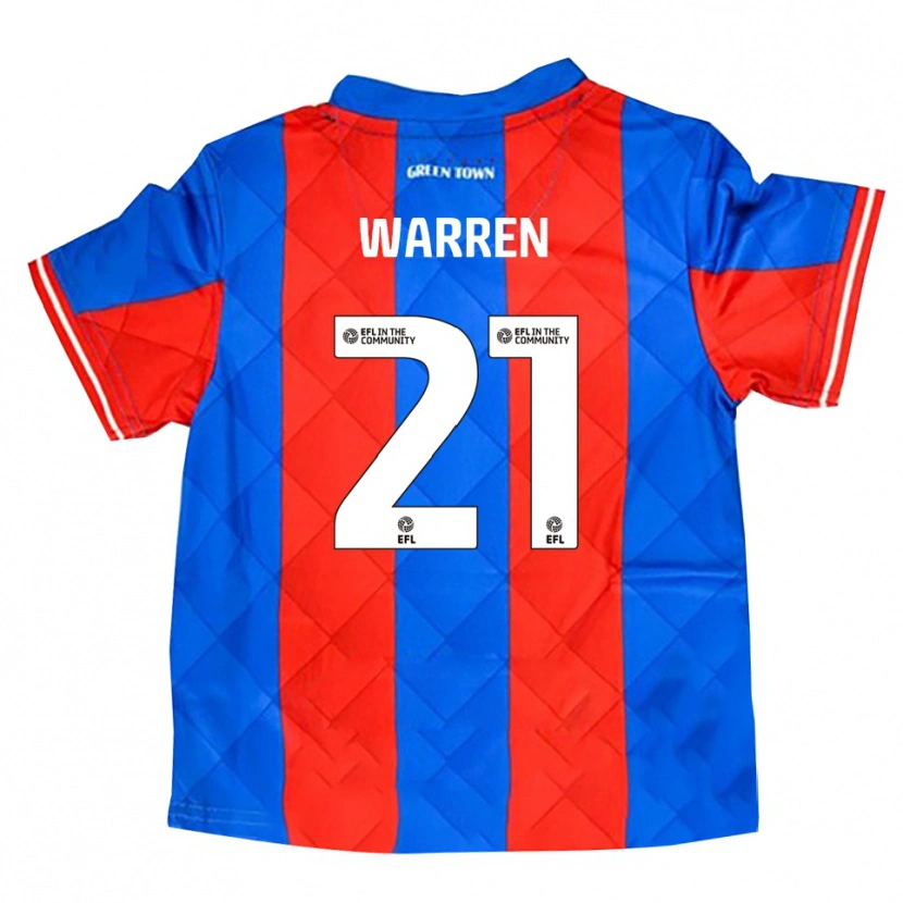 Danxen Women Tyrell Warren #21 Blue Red White Away Jersey 2025/26 T-Shirt