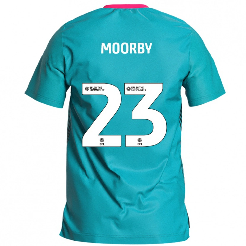 Danxen Women James Moorby #23 Sky Blue Pink Away Jersey 2025/26 T-Shirt