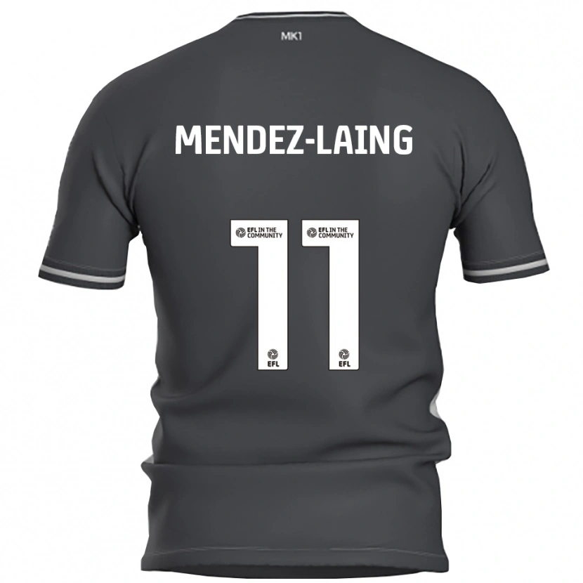 Danxen Women Nathaniel Méndez-Laing #11 Gray Silver Away Jersey 2025/26 T-Shirt