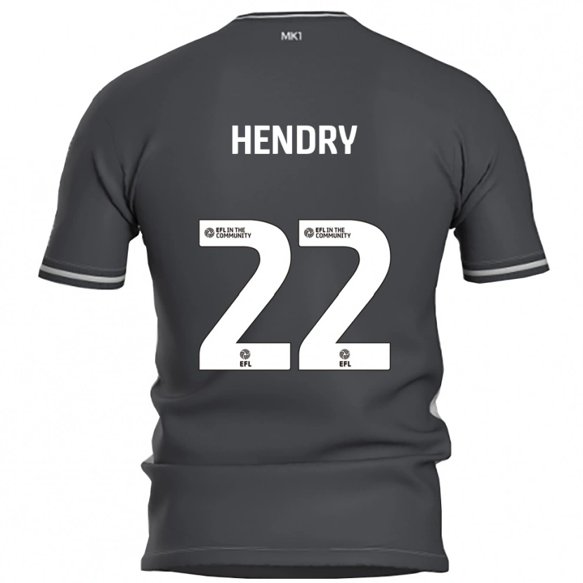 Danxen Women Callum Hendry #22 Gray Silver Away Jersey 2025/26 T-Shirt