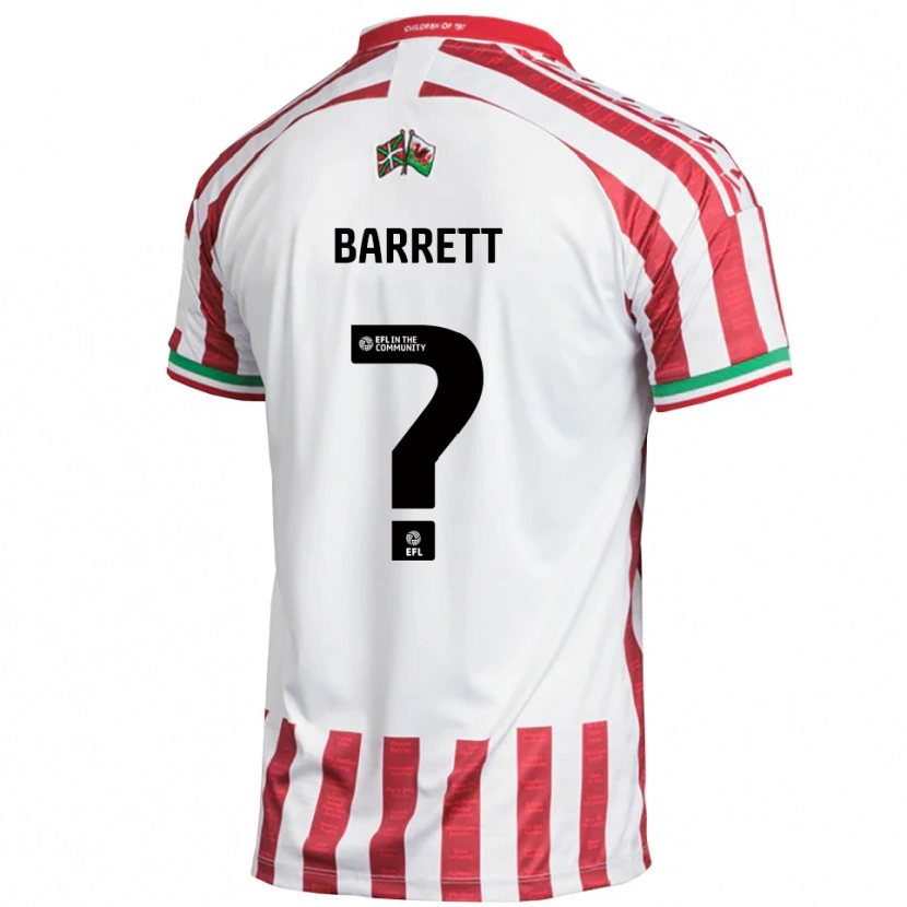Danxen Women Rhys Barrett #0 Red White Away Jersey 2025/26 T-Shirt