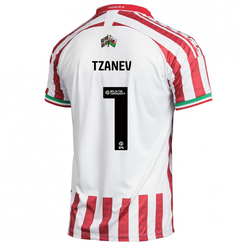 Danxen Women Nik Tzanev #1 Red White Away Jersey 2025/26 T-Shirt