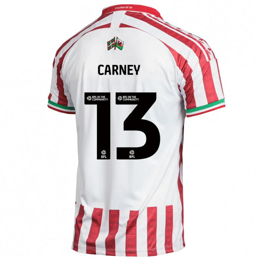 Danxen Women Jacob Carney #13 Red White Away Jersey 2025/26 T-Shirt
