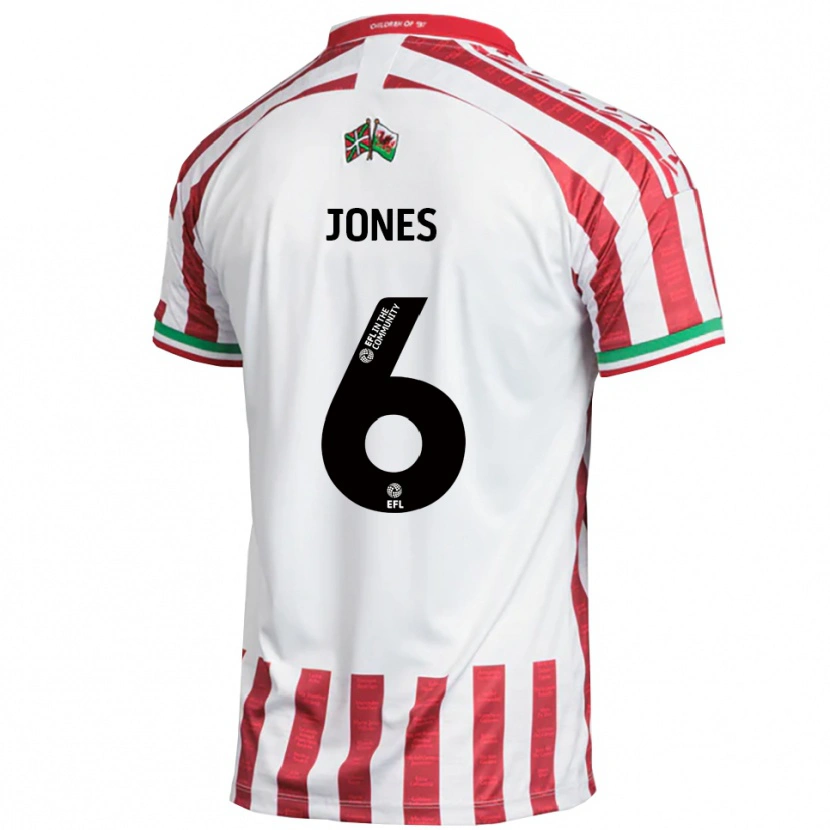 Danxen Women George Jones #6 Red White Away Jersey 2025/26 T-Shirt