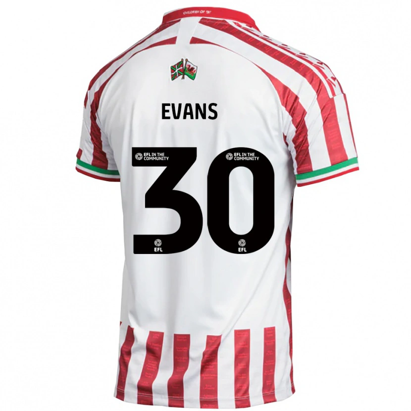 Danxen Women Corey Evans #30 Red White Away Jersey 2025/26 T-Shirt