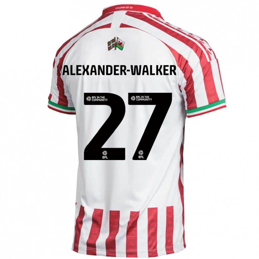 Danxen Women Moses Alexander-Walker #27 Red White Away Jersey 2025/26 T-Shirt