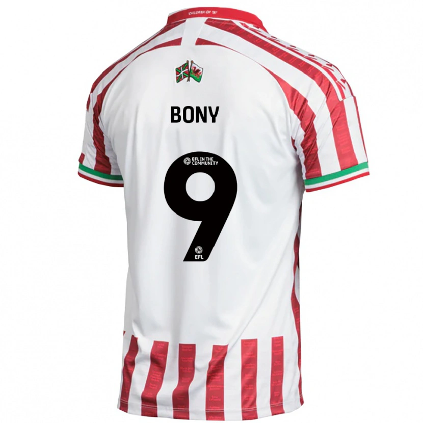 Danxen Women Orphee Bony #9 Red White Away Jersey 2025/26 T-Shirt