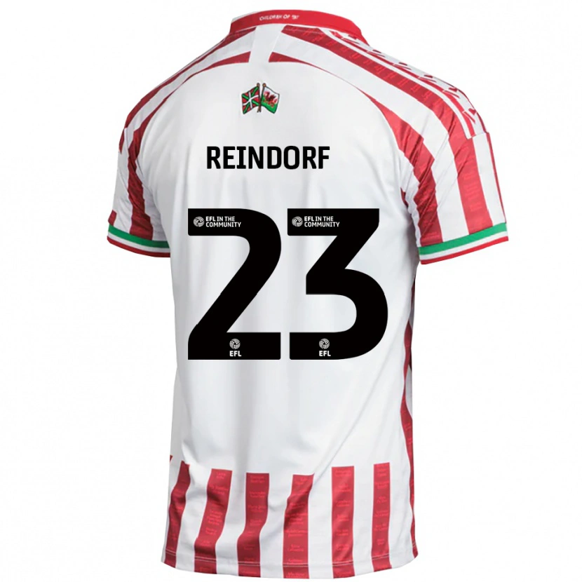 Danxen Women Michael Reindorf #23 Red White Away Jersey 2025/26 T-Shirt