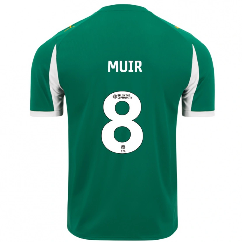 Danxen Women Kameron Muir #8 Green White Away Jersey 2025/26 T-Shirt