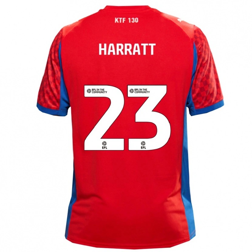 Danxen Women Kian Harratt #23 Red Blue Away Jersey 2025/26 T-Shirt