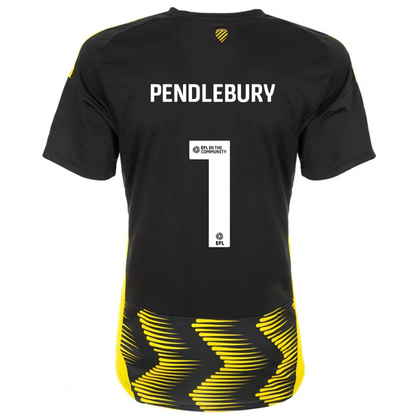 Danxen Women Izzy Pendlebury #1 Black Yellow Away Jersey 2025/26 T-Shirt