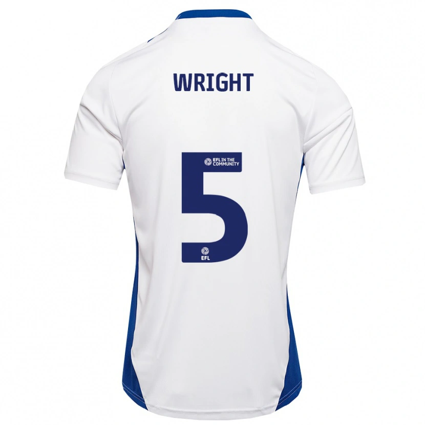 Danxen Women Will Wright #5 White Blue Away Jersey 2025/26 T-Shirt