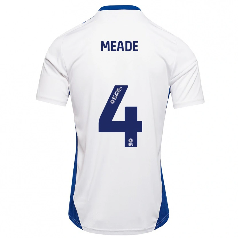 Danxen Women Isi Meade #4 White Blue Away Jersey 2025/26 T-Shirt
