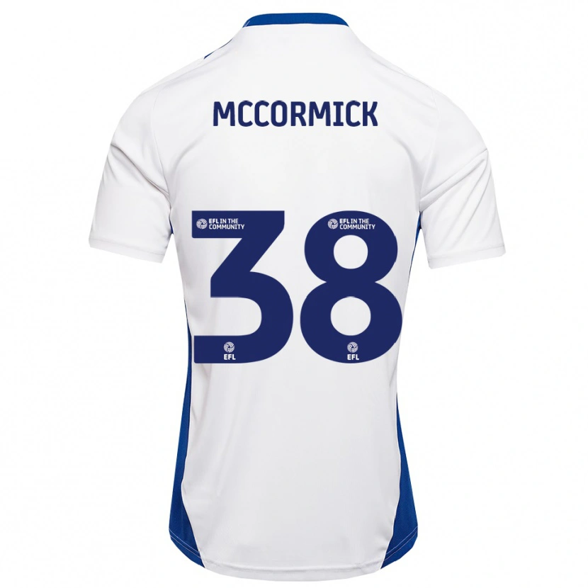 Danxen Women Antony Mccormick #38 White Blue Away Jersey 2025/26 T-Shirt