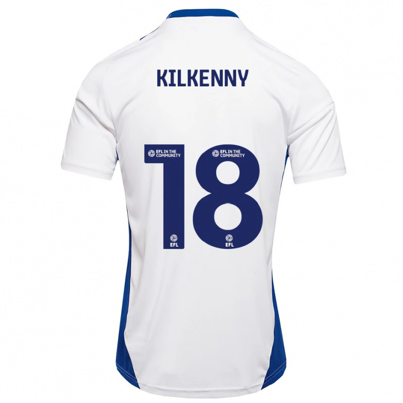 Danxen Women Gavin Kilkenny #18 White Blue Away Jersey 2025/26 T-Shirt