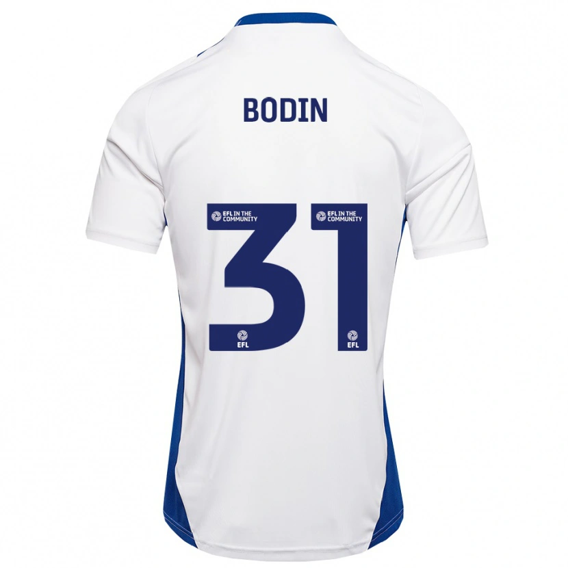 Danxen Women Billy Bodin #31 White Blue Away Jersey 2025/26 T-Shirt