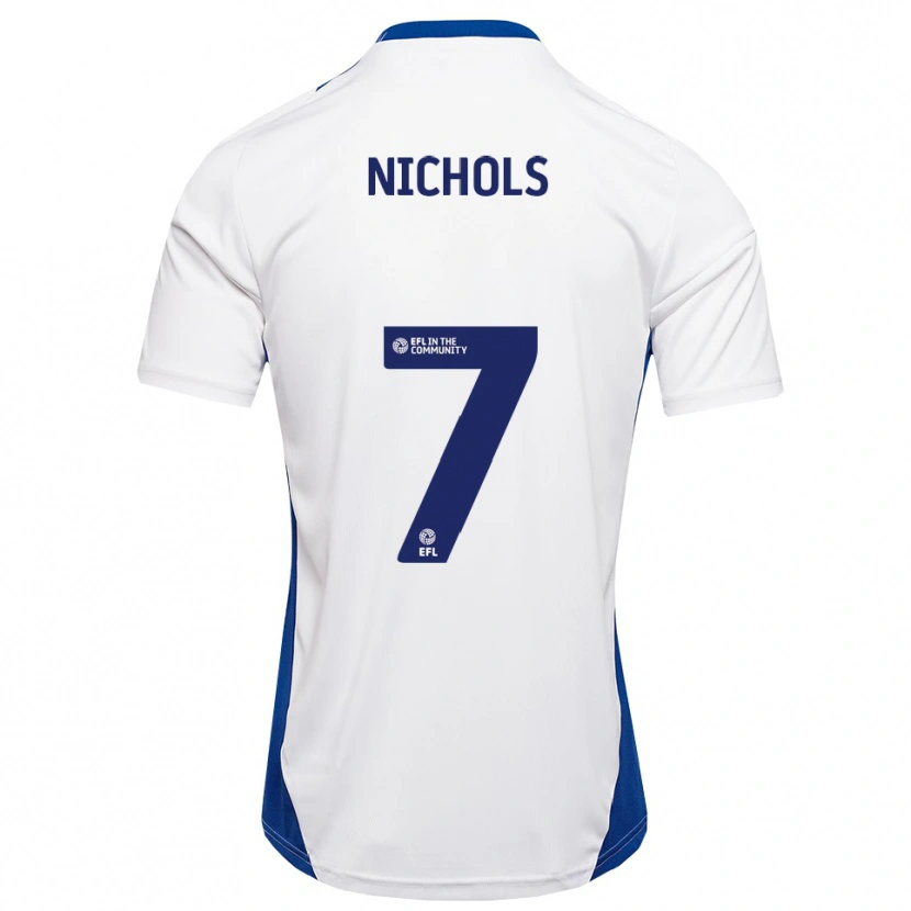 Danxen Women Tom Nichols #7 White Blue Away Jersey 2025/26 T-Shirt