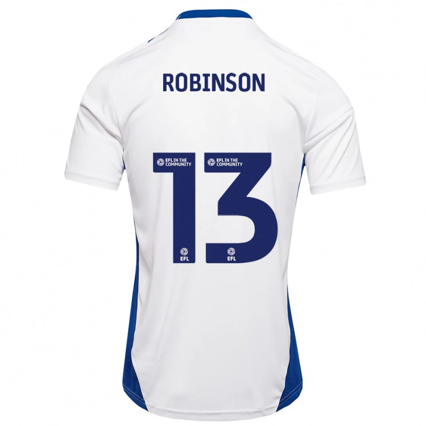 Danxen Women Anton Robinson #13 White Blue Away Jersey 2025/26 T-Shirt