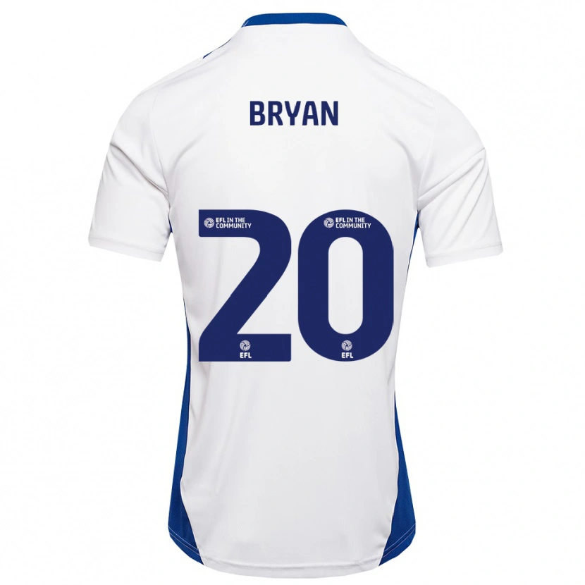 Danxen Women Joshua Bryan #20 White Blue Away Jersey 2025/26 T-Shirt