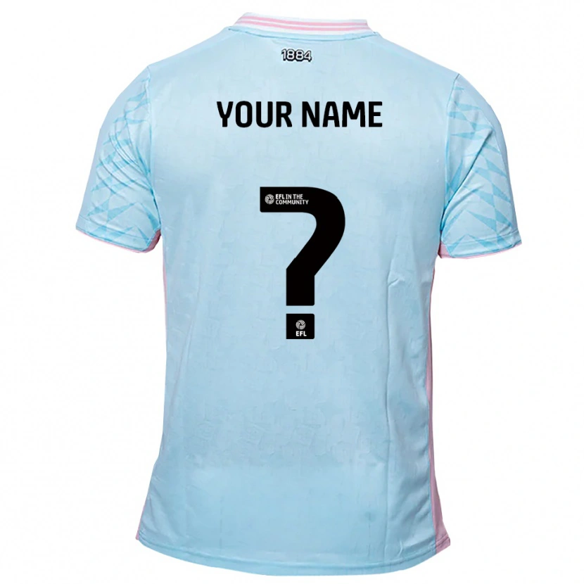 Danxen Women Your Name #0 Sky Blue Pink Away Jersey 2025/26 T-Shirt