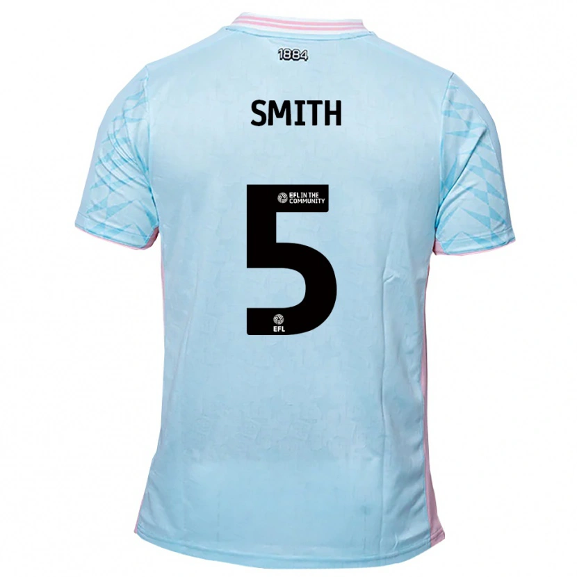 Danxen Women Nathan Smith #5 Sky Blue Pink Away Jersey 2025/26 T-Shirt