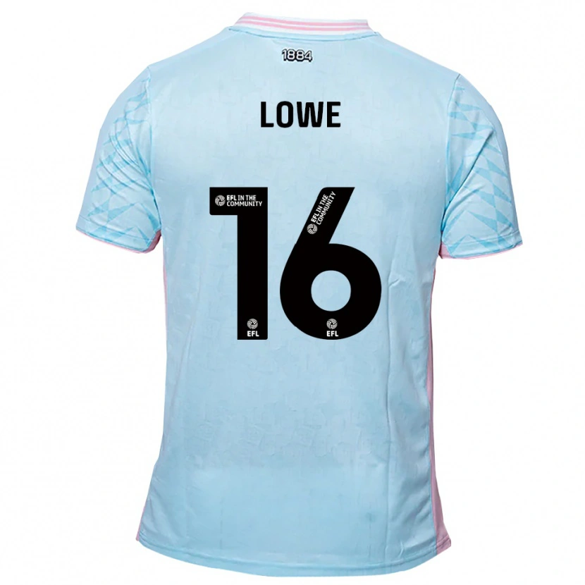 Danxen Women Jason Lowe #16 Sky Blue Pink Away Jersey 2025/26 T-Shirt