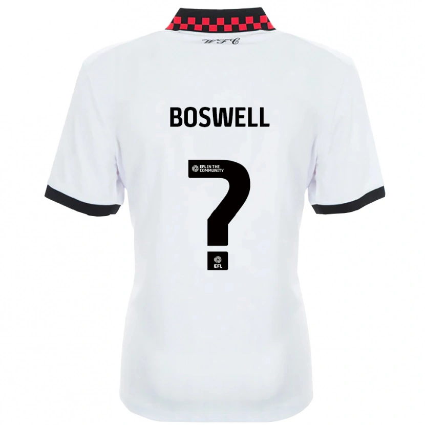 Danxen Women Lucy Boswell #0 White Black Away Jersey 2025/26 T-Shirt