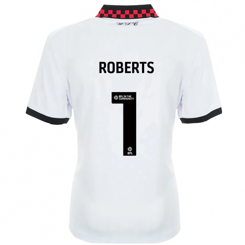 Danxen Women Myles Roberts #1 White Black Away Jersey 2025/26 T-Shirt