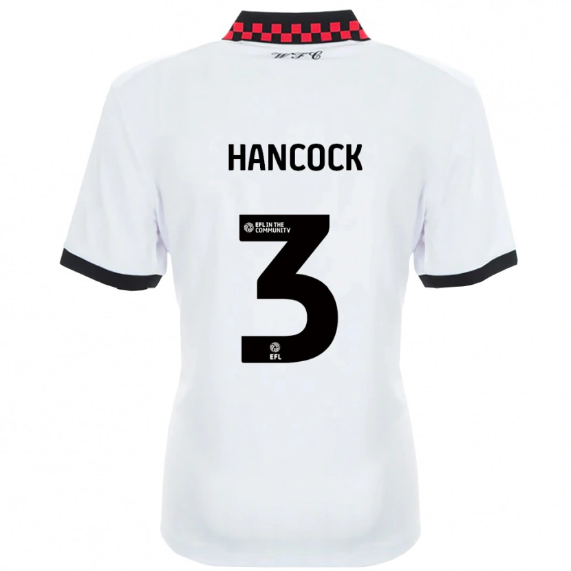 Danxen Women Mason Hancock #3 White Black Away Jersey 2025/26 T-Shirt