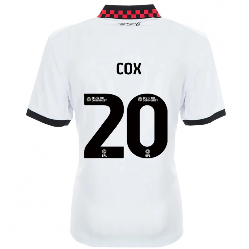 Danxen Women Daniel Cox #20 White Black Away Jersey 2025/26 T-Shirt