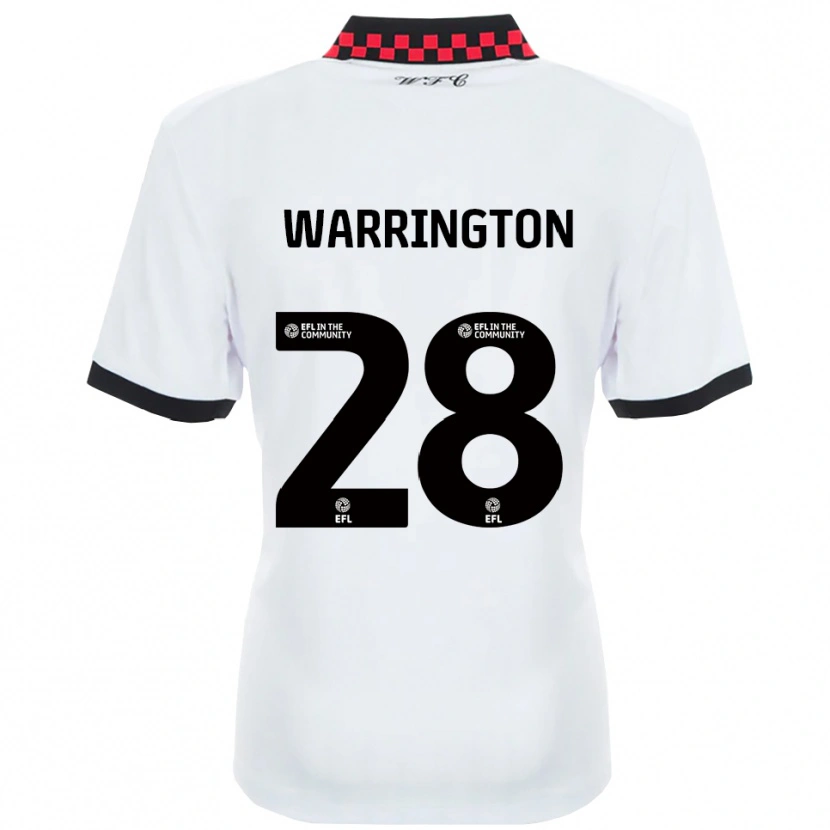 Danxen Women Lewis Warrington #28 White Black Away Jersey 2025/26 T-Shirt
