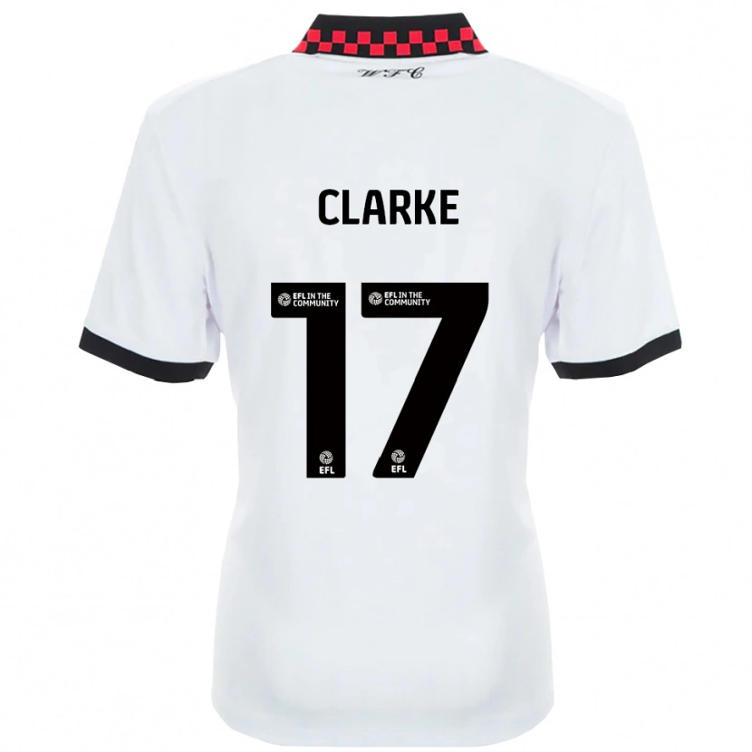 Danxen Women Courtney Clarke #17 White Black Away Jersey 2025/26 T-Shirt