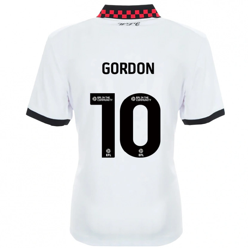 Danxen Women Josh Gordon #10 White Black Away Jersey 2025/26 T-Shirt