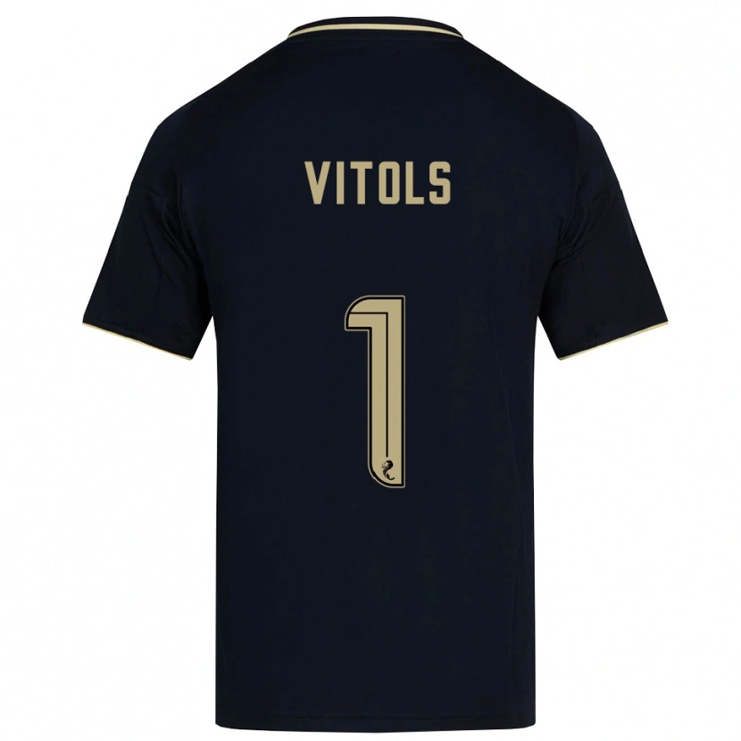 Danxen Women Rodrigo Vitols #1 Navy Gold Away Jersey 2025/26 T-Shirt