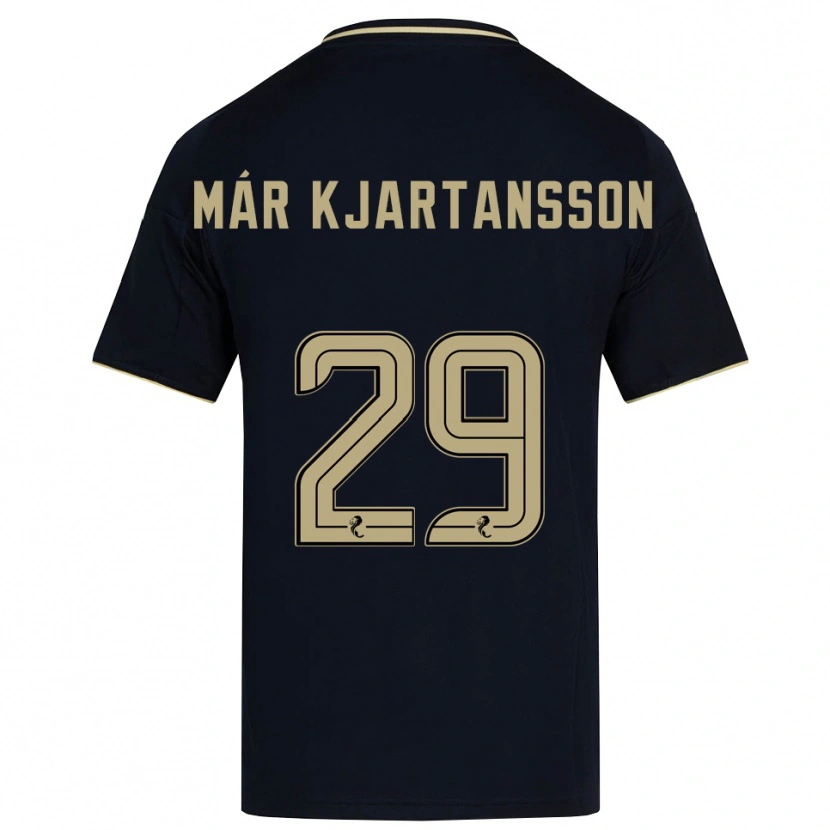 Danxen Women Kjartan Már Kjartansson #29 Navy Gold Away Jersey 2025/26 T-Shirt