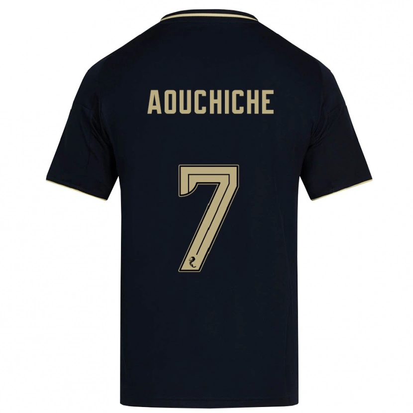 Danxen Women Adil Aouchiche #7 Navy Gold Away Jersey 2025/26 T-Shirt