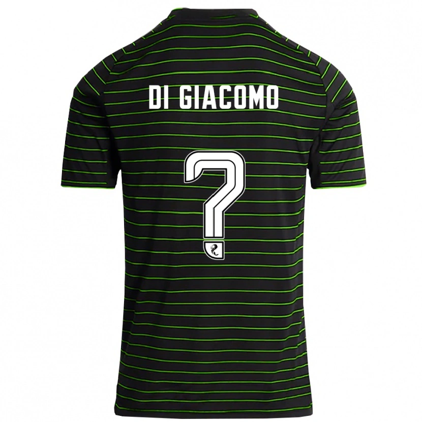 Danxen Women Rocco Di Giacomo #0 Black Green Away Jersey 2025/26 T-Shirt