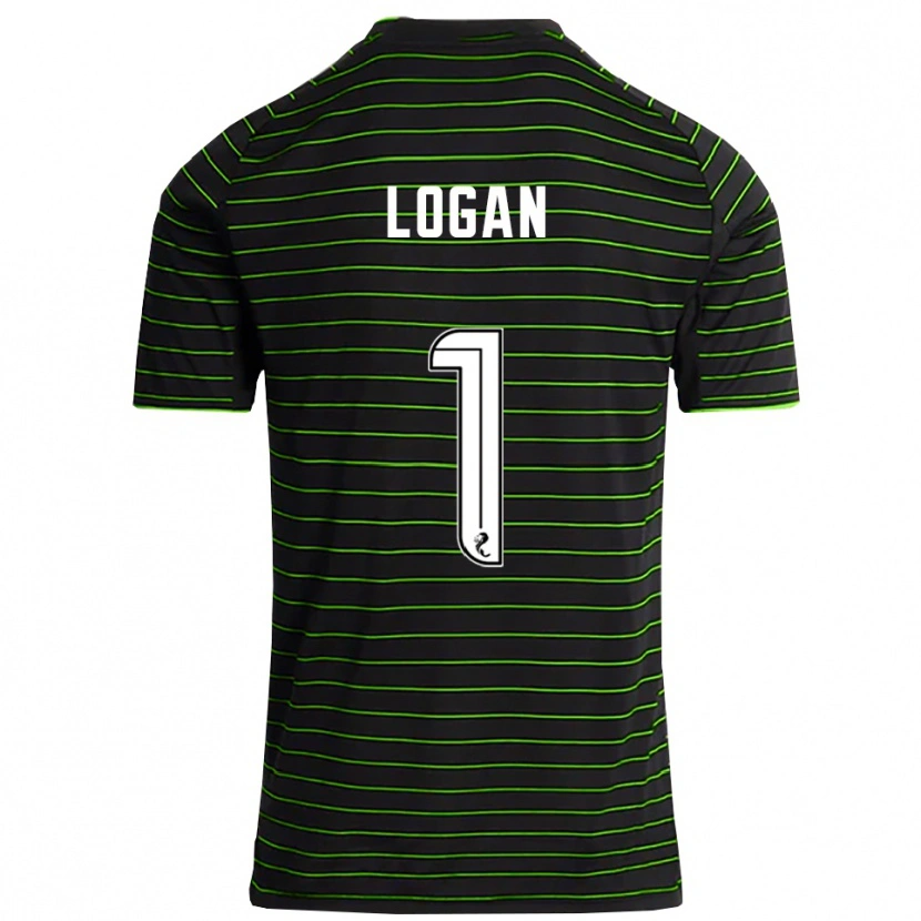 Danxen Women Chloe Logan #1 Black Green Away Jersey 2025/26 T-Shirt