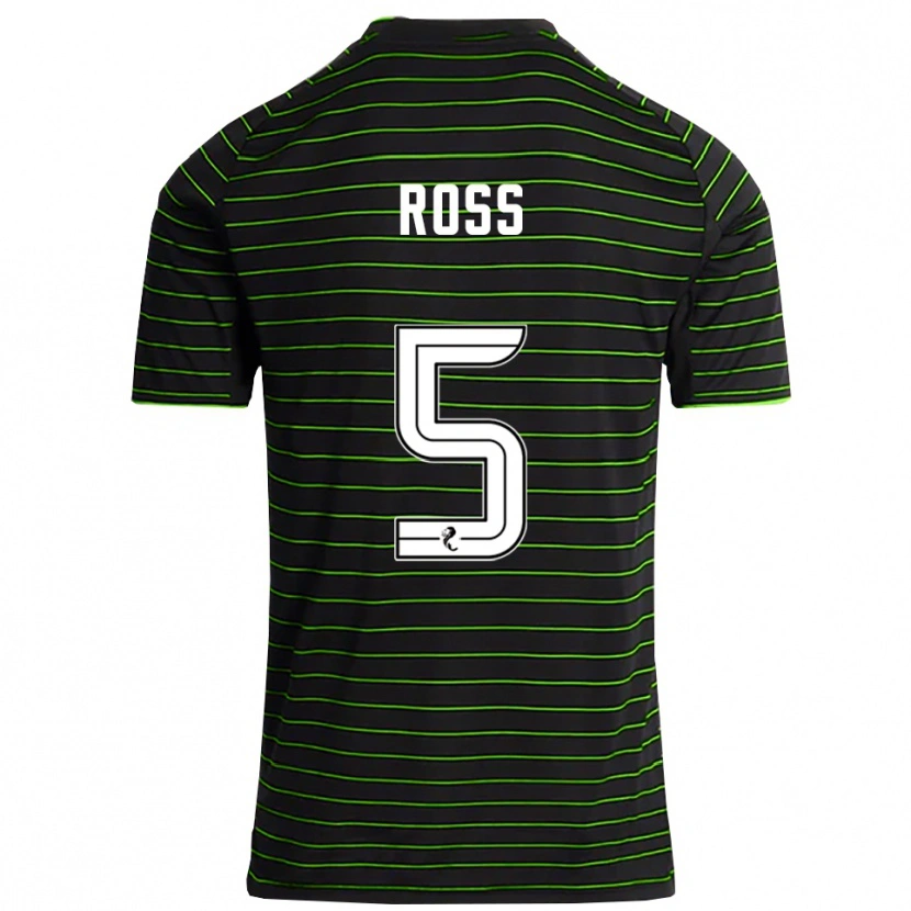 Danxen Women Natalie Ross #5 Black Green Away Jersey 2025/26 T-Shirt