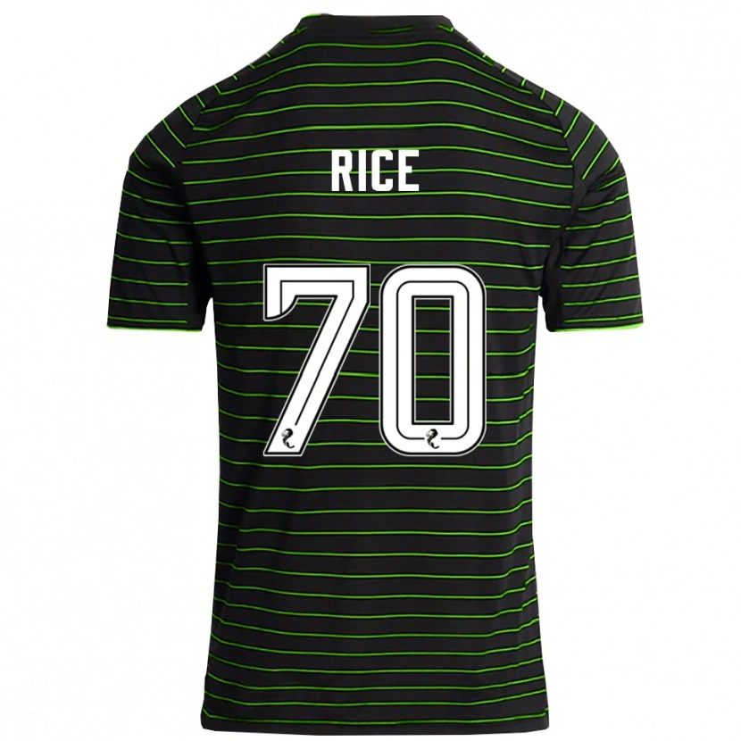 Danxen Women Aidan Rice #70 Black Green Away Jersey 2025/26 T-Shirt